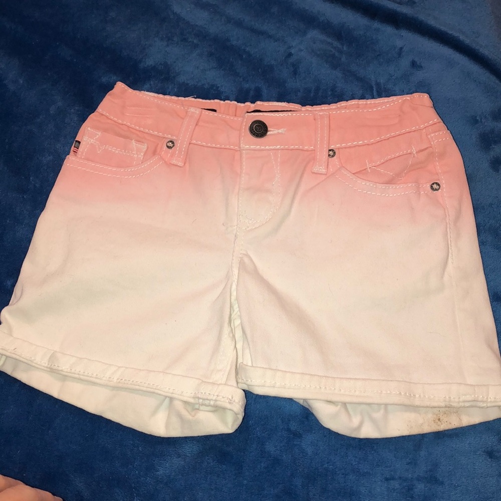 Vigoss Girls Ombre Pink and White Shorts Sz. 10